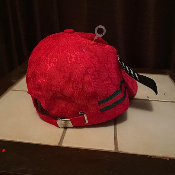 Original GG canvas baseball hat with web - Picture 6 of 8